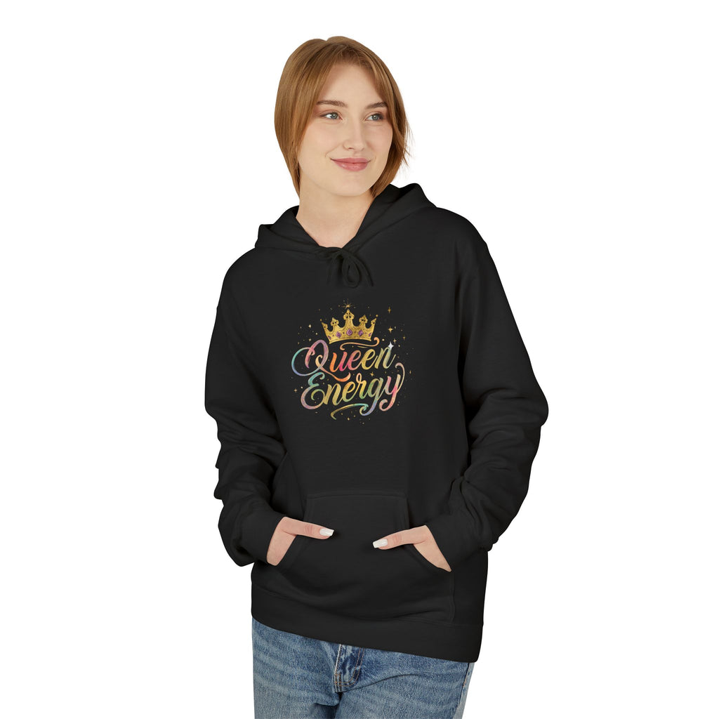 Queen Energy Hoodie – Pastel Script Crown Sweatshirt Classic