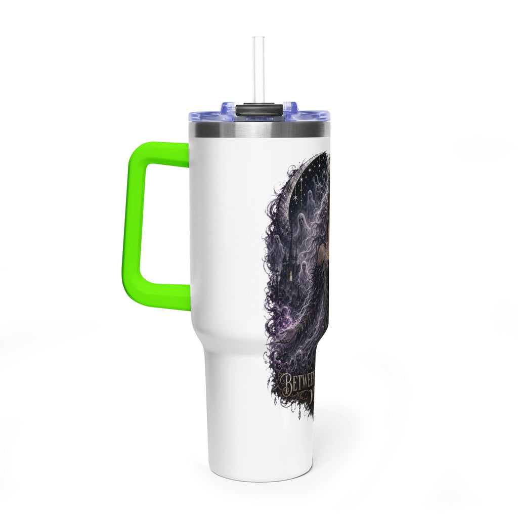 40oz Vacuum Tumbler — "Between Worlds" Mystical Forest Goddess Design