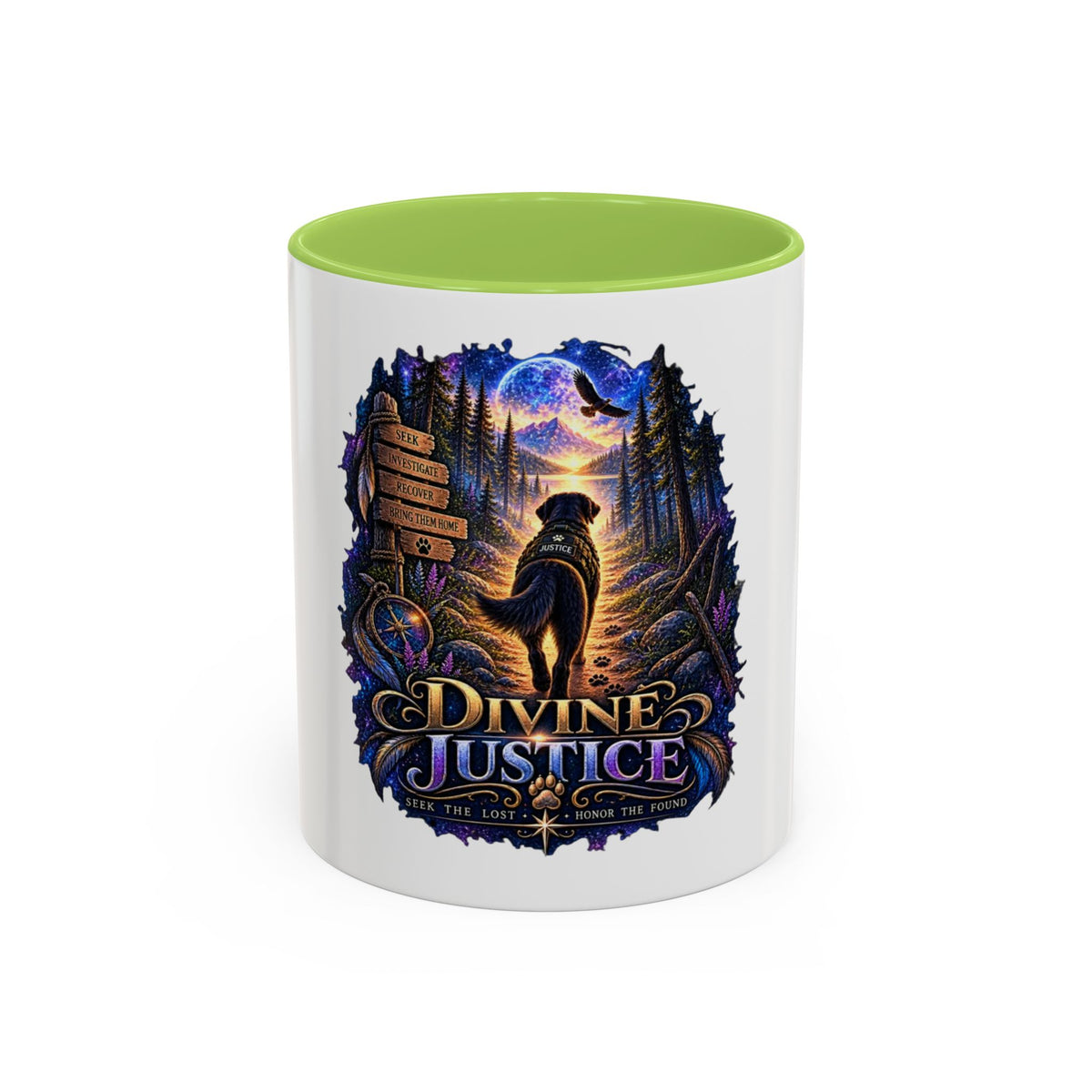 Divine Justice Coffee Mug — Search Dog Support 11/15oz Accent Mug