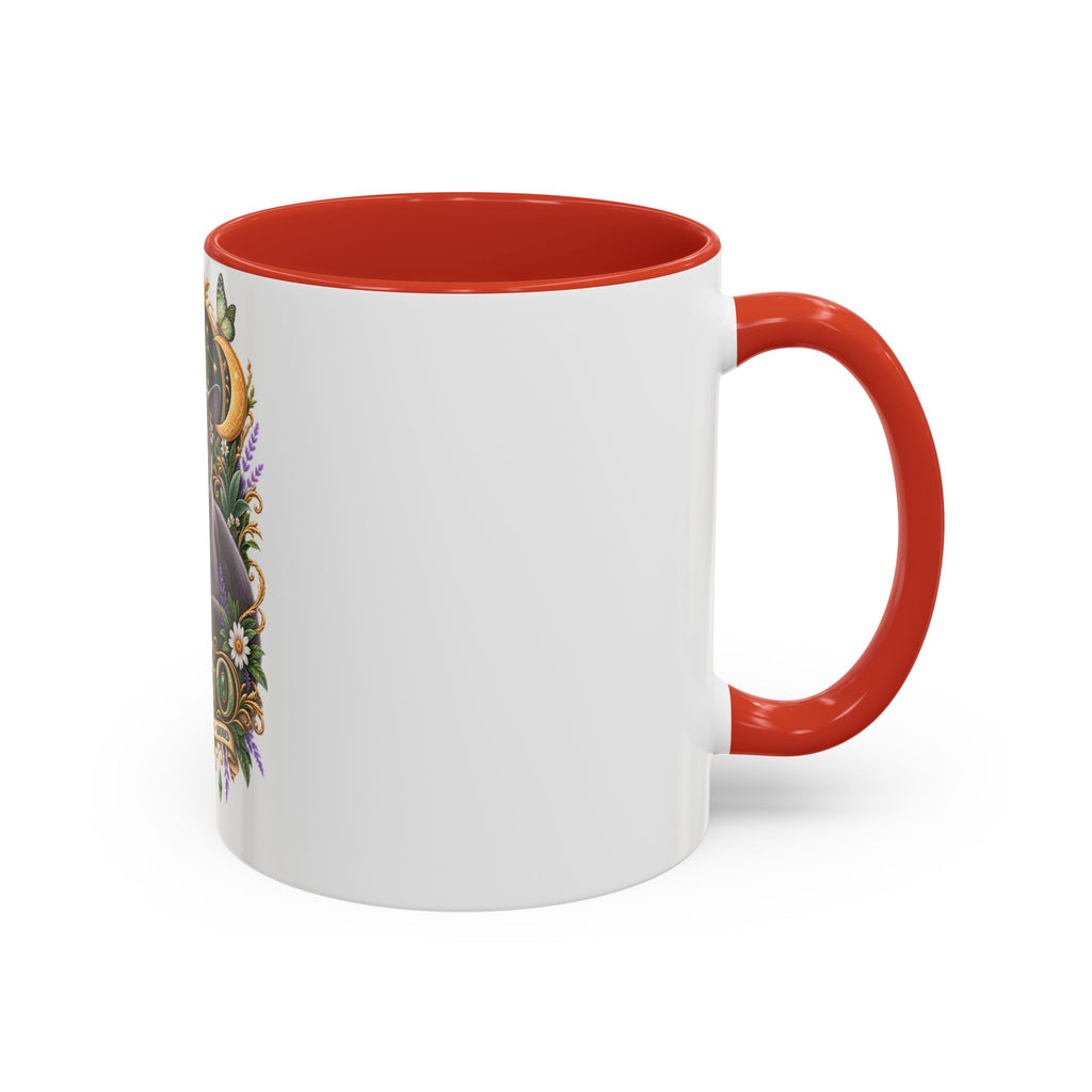 Virgo Russian Blue Cat Accent Coffee Mug — Zodiac Astrology Horoscope Gift (11/15 oz)