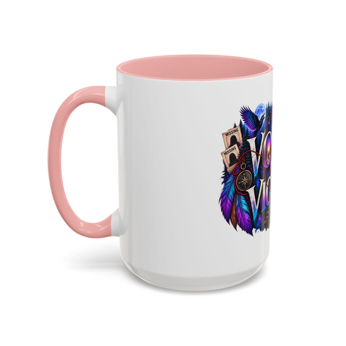 Voices for Victims Accent Coffee Mug – Advocacy & Support Ceramic Mug (11/15oz)