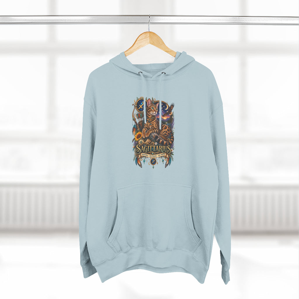 Sagittarius Bengal Zodiac Hoodie — Celestial Archer Constellation Graphic