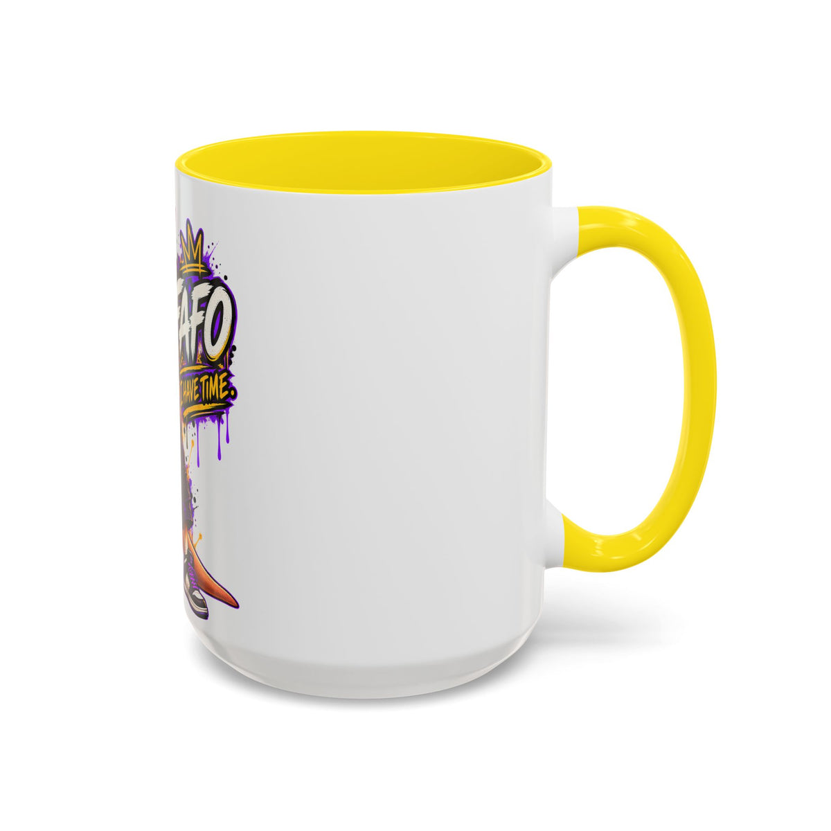 Kangaroo Streetwear Coffee Mug — "FAFO I Have Time" Accent Mug