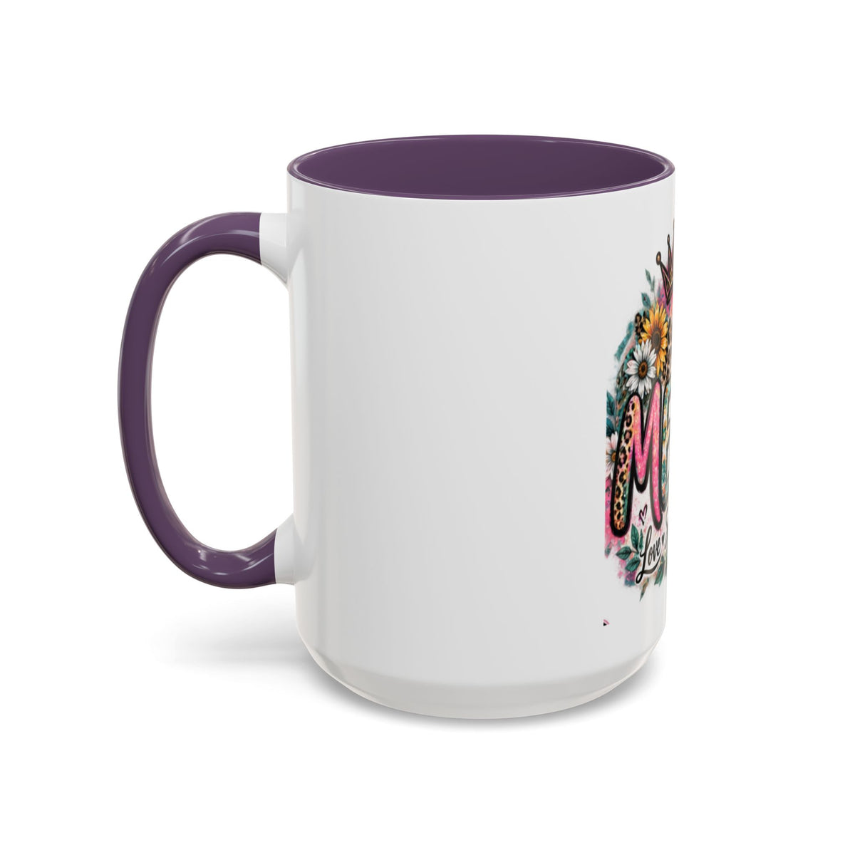 Mema Floral Accent Coffee Mug – 'Mema' Crown, Butterflies & Sunshine Design (11/15 oz)