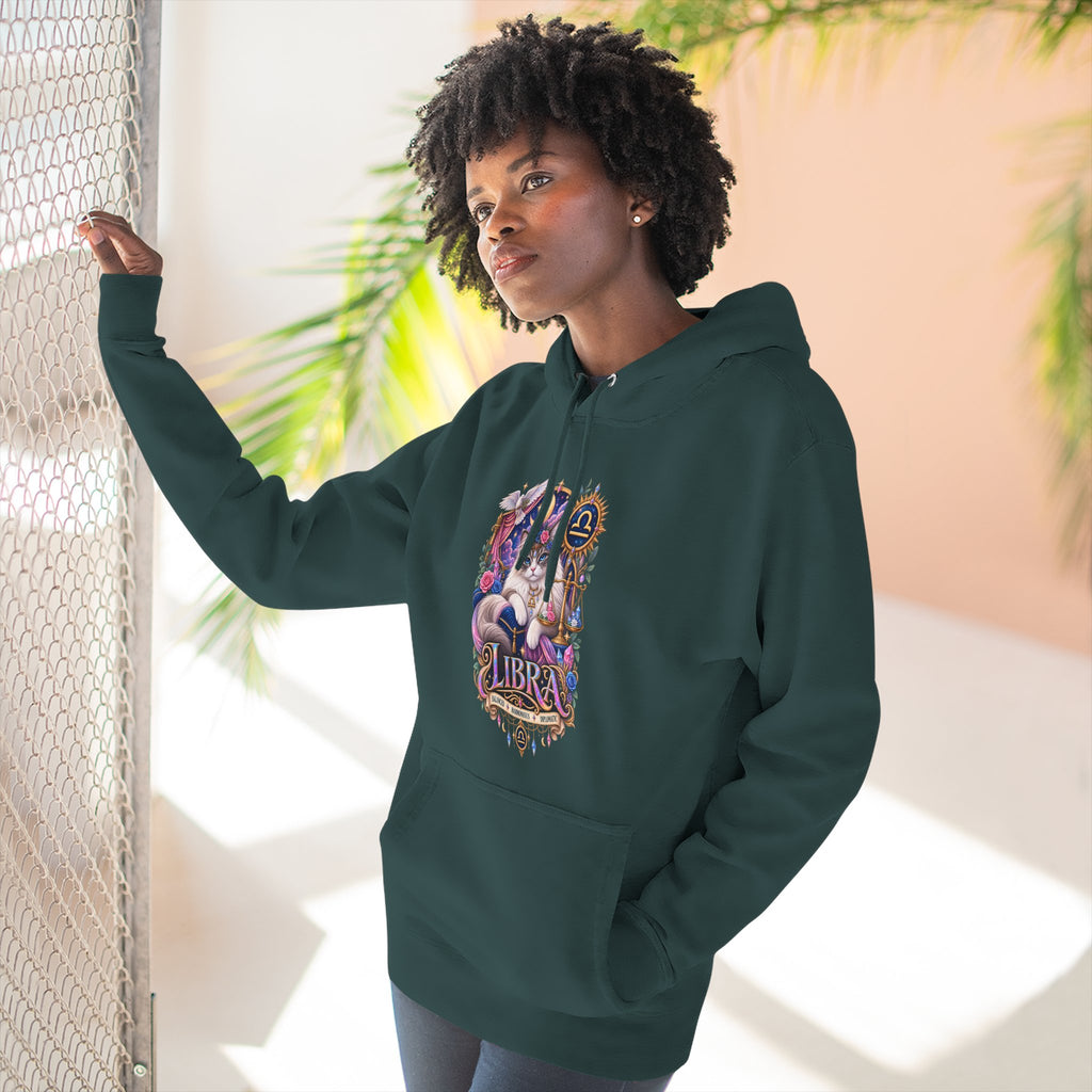 Libra Zodiac Hoodie — Persian Artistic Astrological Sign Sweatshirt