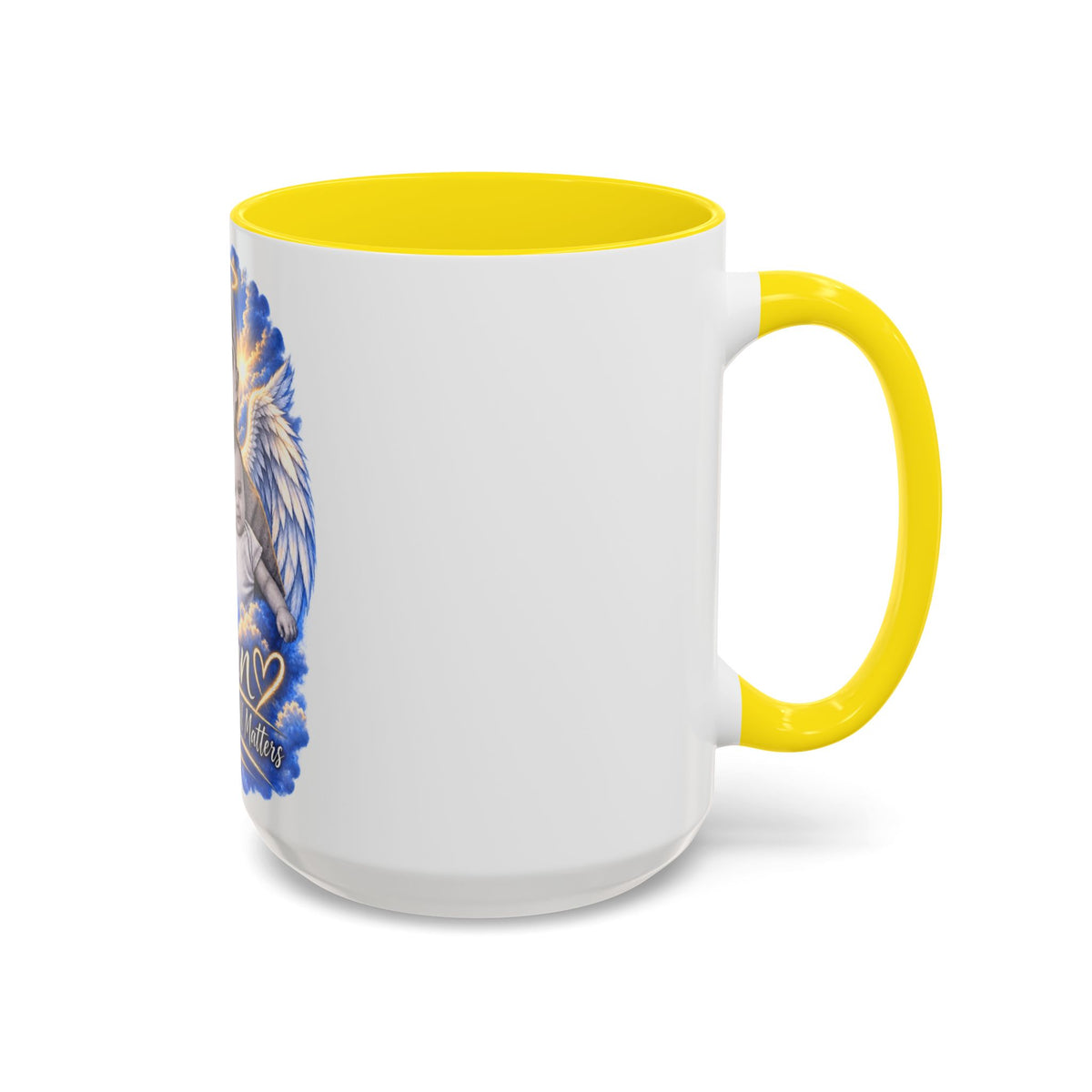 Memorial Coffee Mug — Personalized "Ethan  Your Story Still Matters" Angel Wings Tribute