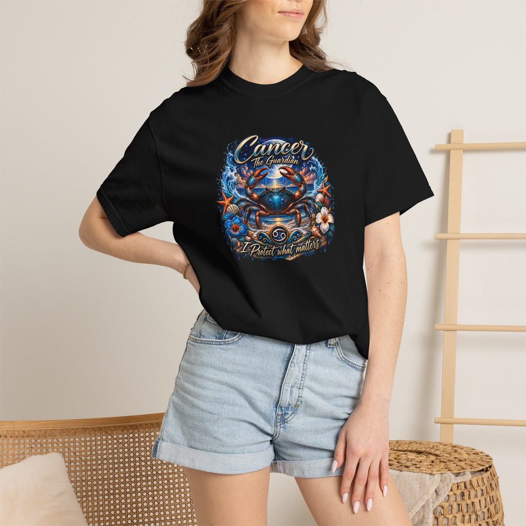 Cancer The Guardian Zodiac Tee- Born Devoted