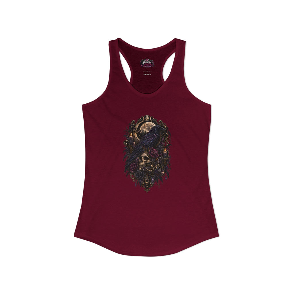 Raven Skeleton Goth Tank