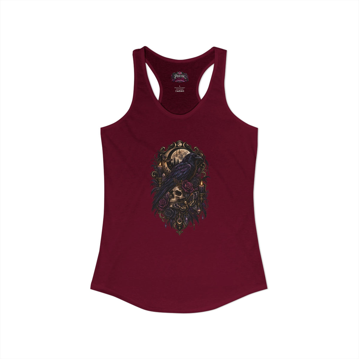 Raven Skeleton Goth Tank