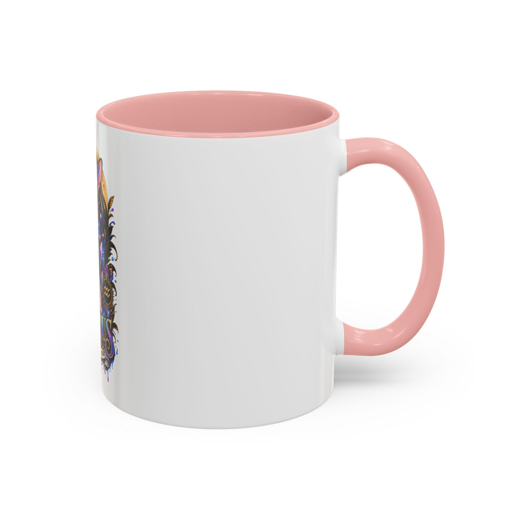 Aquarius Zodiac Cat Coffee Mug — Sphynx Astrology 11/15oz Accent Mug