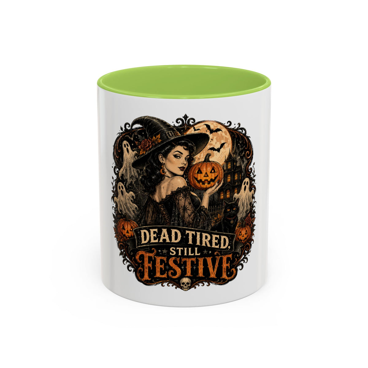 Dead Tired Still Festive Halloween Coffee Mug