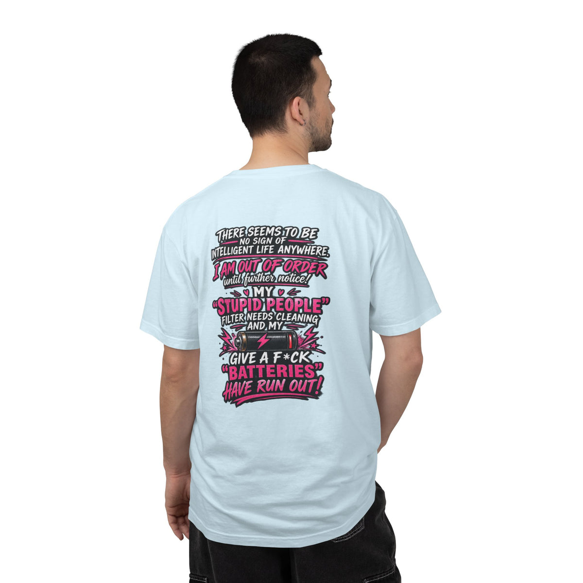 Graphic T-Shirt — 'I Am Out of Order' Humorous Rock Skull Tee