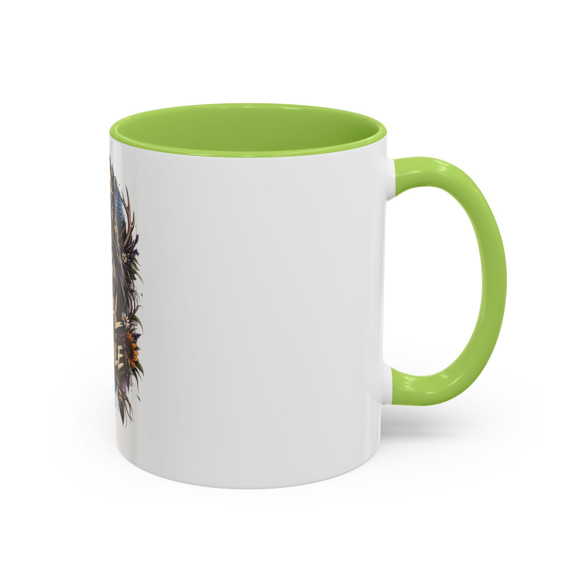 Feral Not Fragile Wolf Accent Coffee Mug (11oz & 15oz)