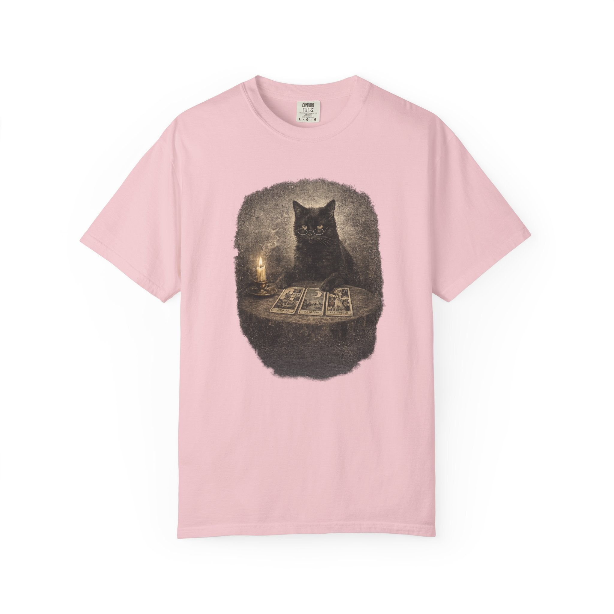 Tarot Cat T-Shirt — Black Cat Fortune Teller Graphic Tee