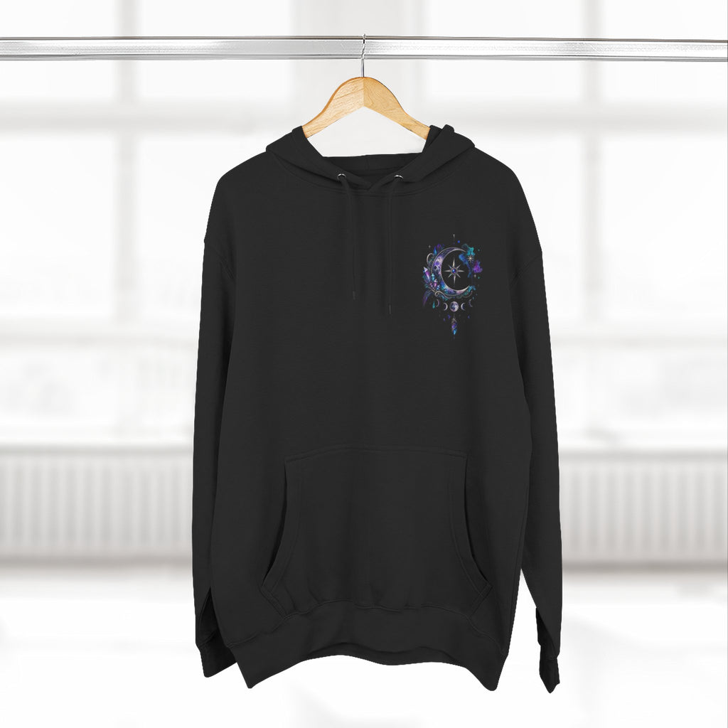 Mystic Moon Hoodie — "Trust the Signs" Celestial Fleece Pullover