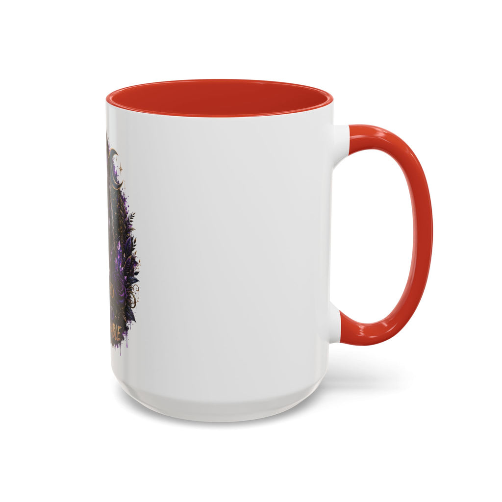 Protected, Guided & Unfuckwithable Wolf Coffee Mug — Spiritual Mystic Accent Mug (11/15oz)