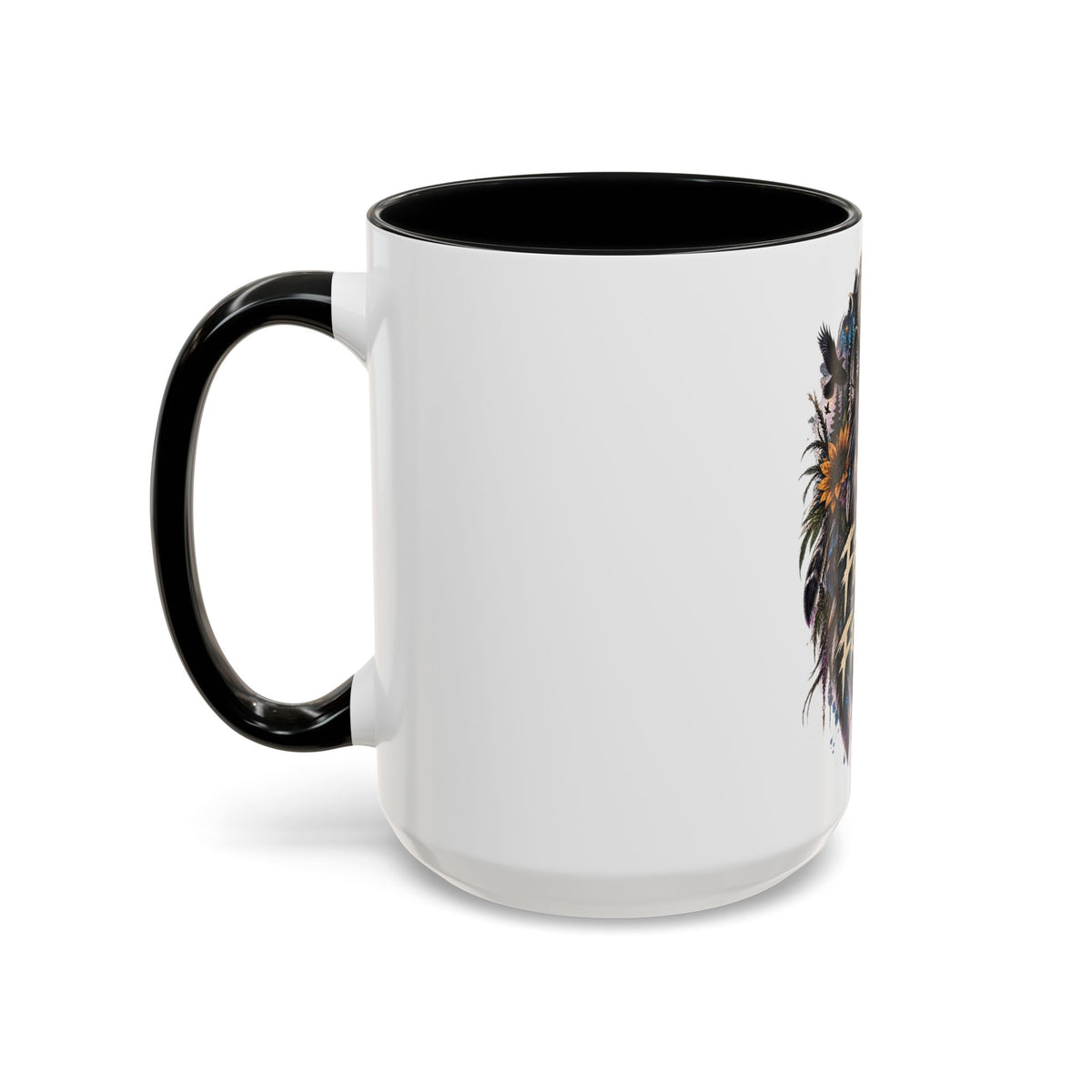 Feral Not Fragile Wolf Accent Coffee Mug (11oz & 15oz)