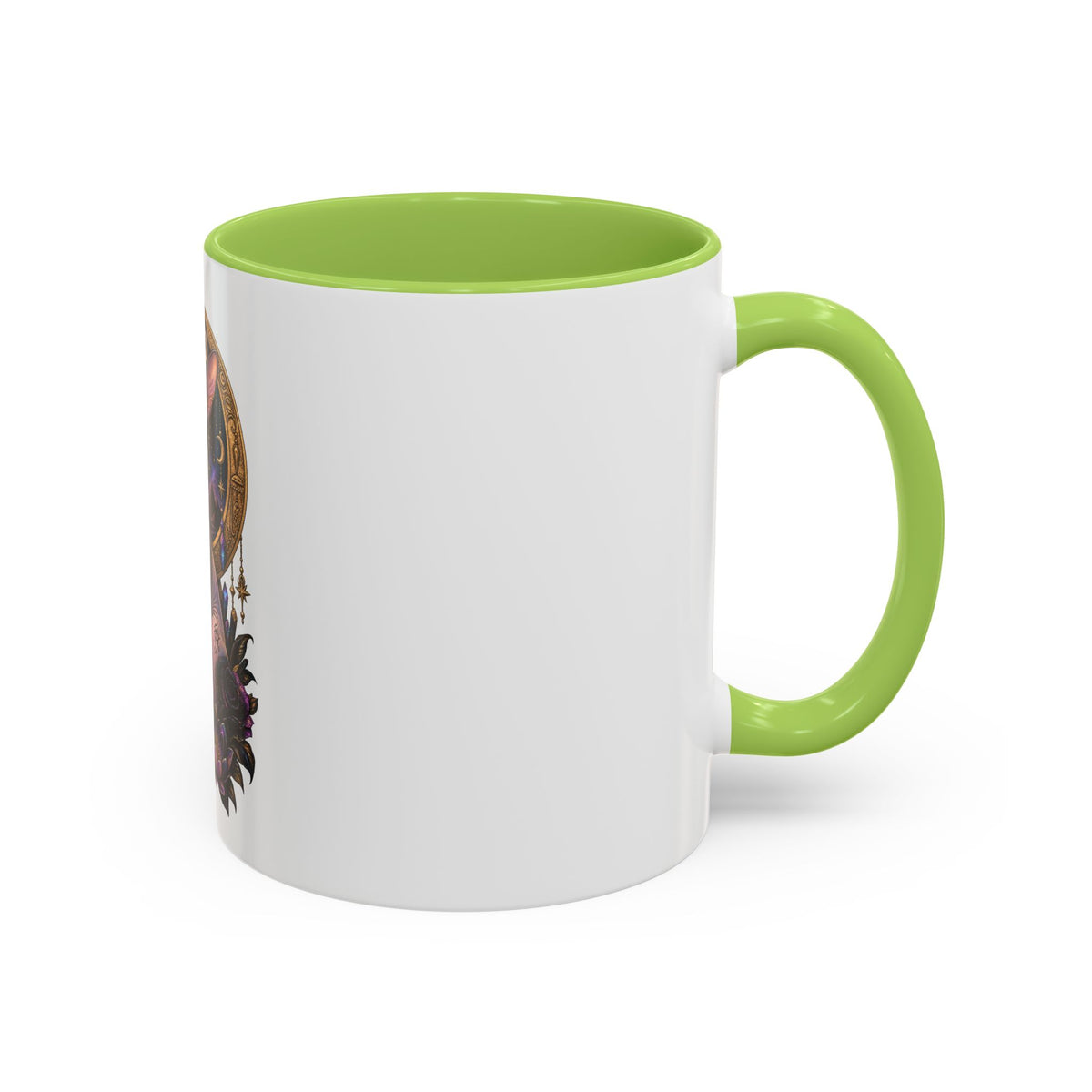 Mystic Sphynx Cat Coffee Mug — Magical Moon & Floral Accent (11/15 oz)