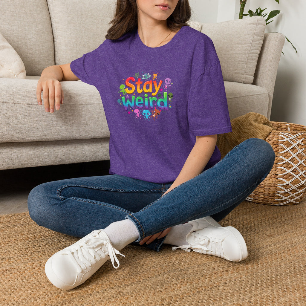 Stay Weird T-Shirt — Colorful Cute Alien Graphic Tee
