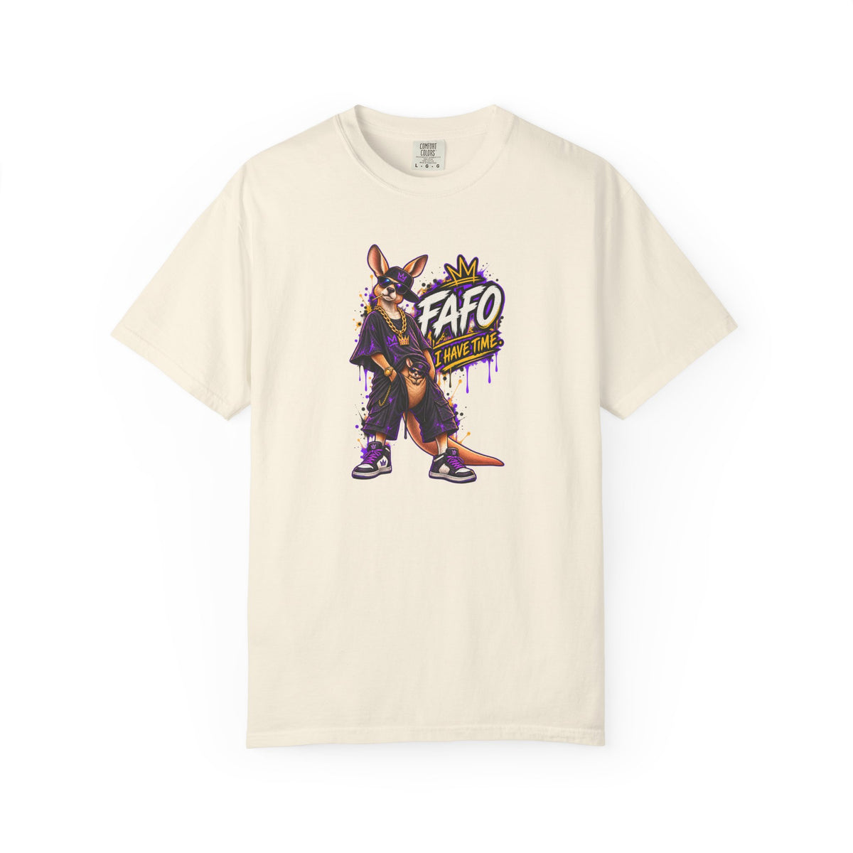 FAFO Kangaroo Graphic T-Shirt — Streetwear Retro Animal Design