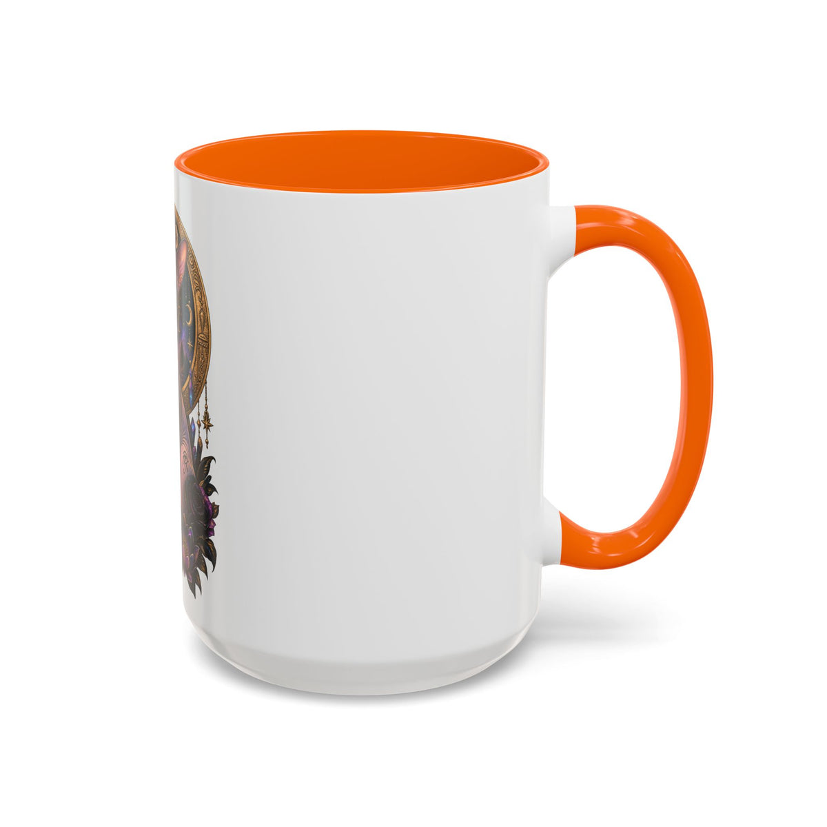 Mystic Sphynx Cat Coffee Mug — Magical Moon & Floral Accent (11/15 oz)