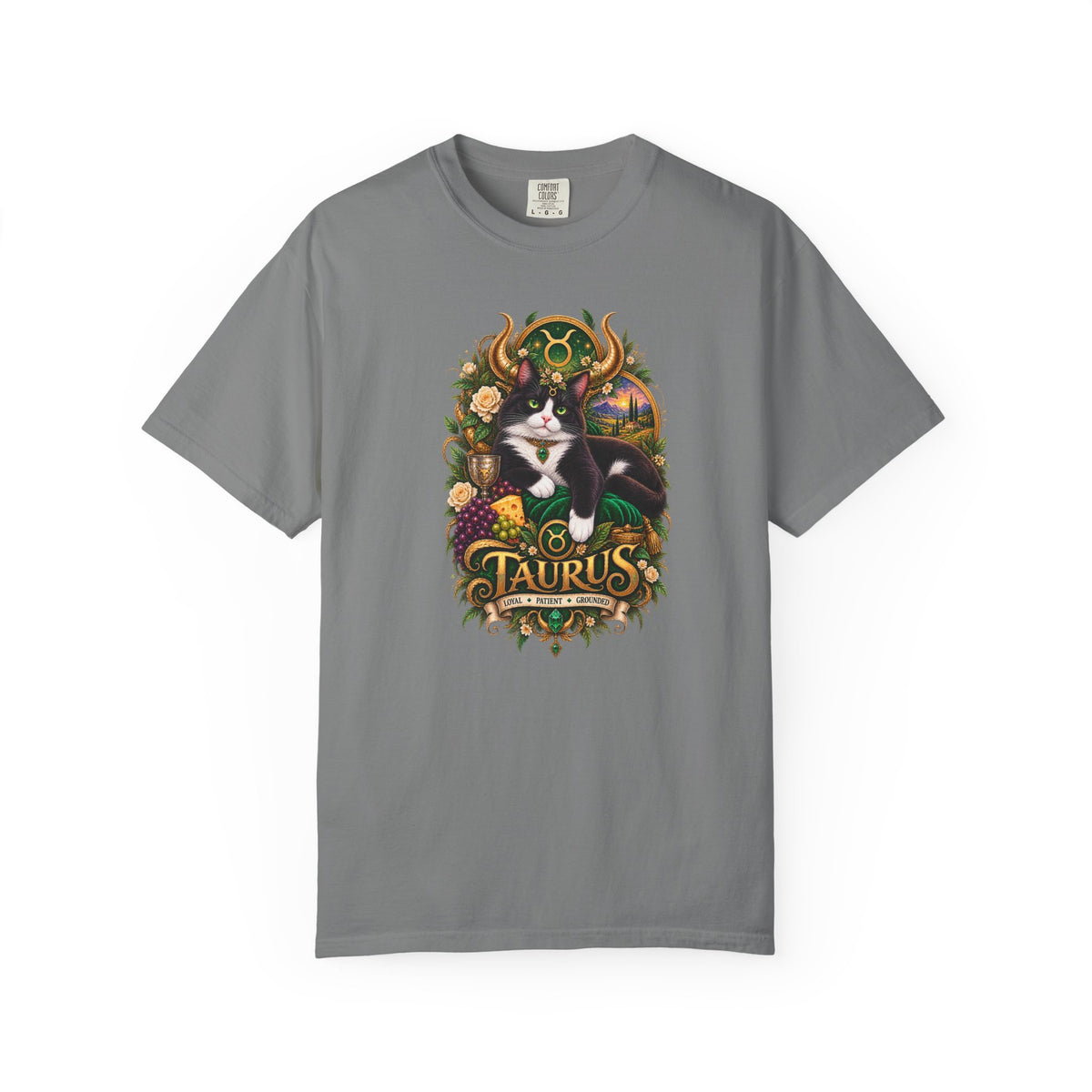 Taurus Tuxedo Cat Zodiac T-Shirt — Astrological Taurus Graphic Tee