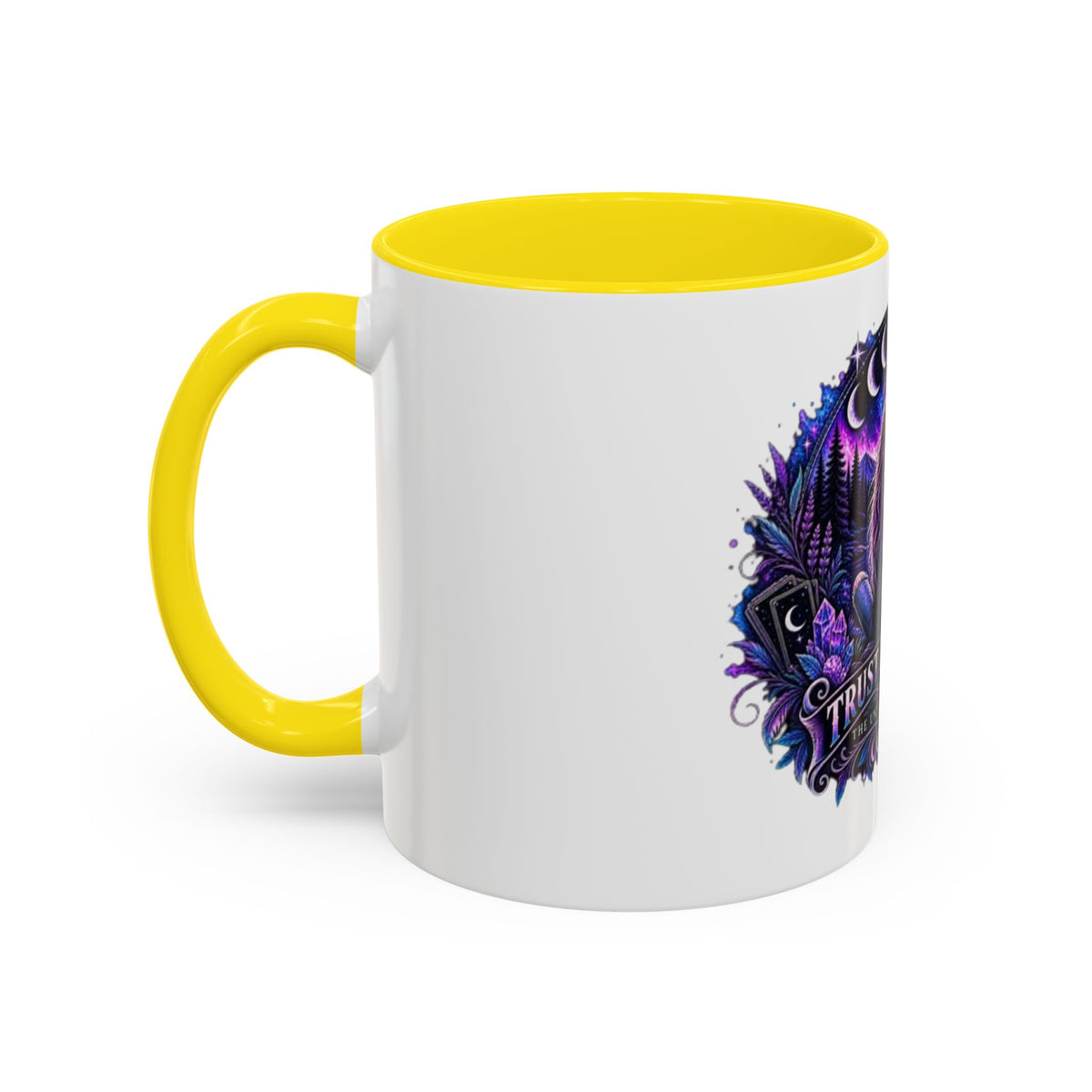 Mystic Moon Coffee Mug — "Trust the Signs" Night Sky Design