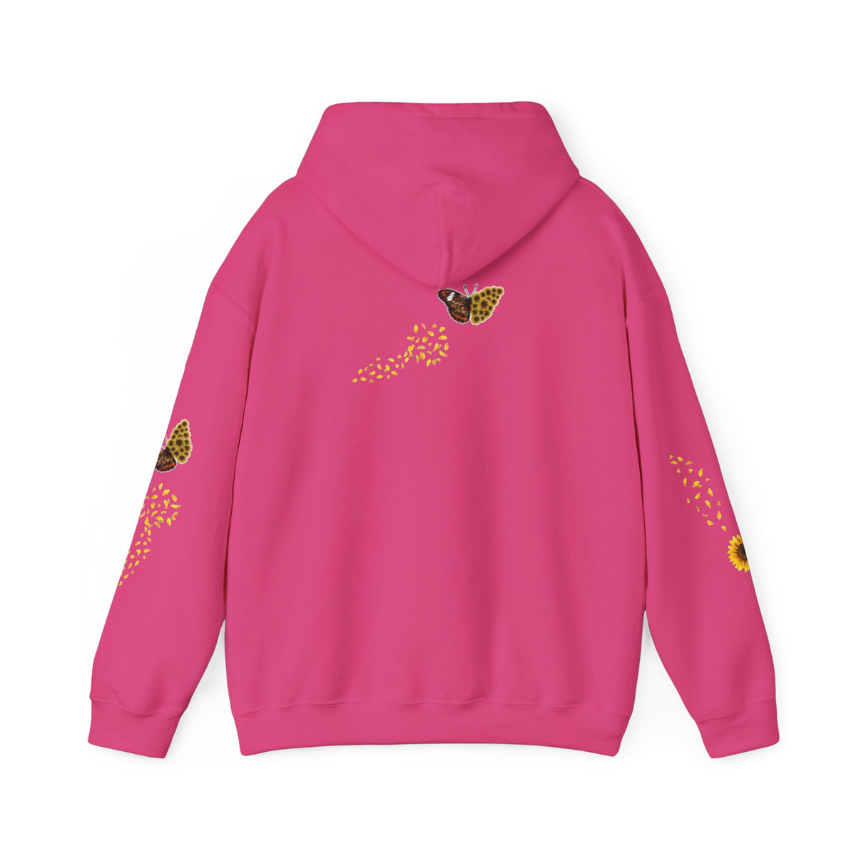 Sunflower Kitten Hoodie | Cute Cat, Sunflower Sleeve Design