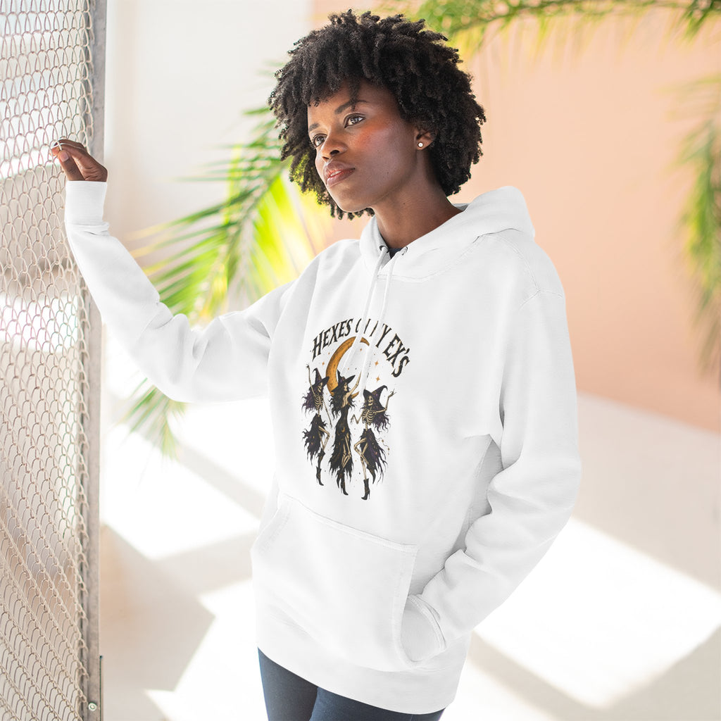 Hexes On My Exes Hoodie — Witchy Witchcraft Graphic Fleece Pullover
