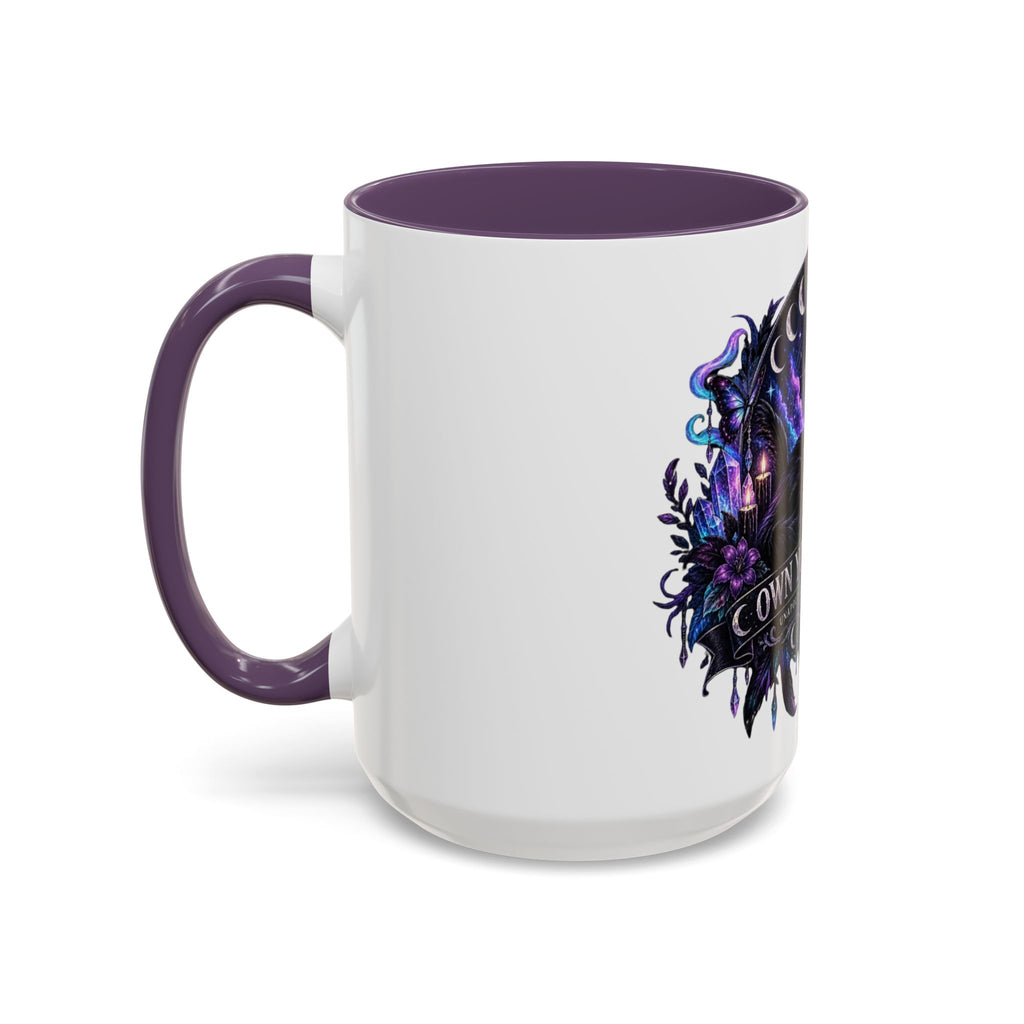 Own Your Energy Black Cat Coffee Mug – Spiritual Moon Phase Tea Cup