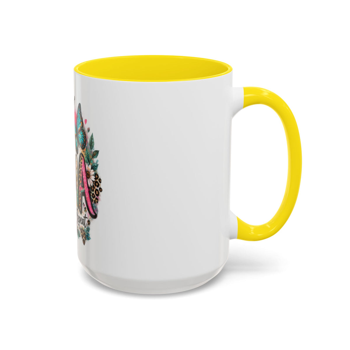 Mema Floral Accent Coffee Mug – 'Mema' Crown, Butterflies & Sunshine Design (11/15 oz)