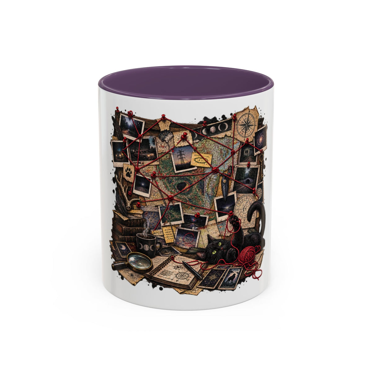Conspiracy Board Coffee Mug — Detective Mystery Map Design (11/15oz)