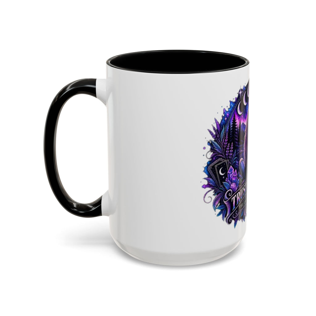 Mystic Moon Coffee Mug — "Trust the Signs" Night Sky Design