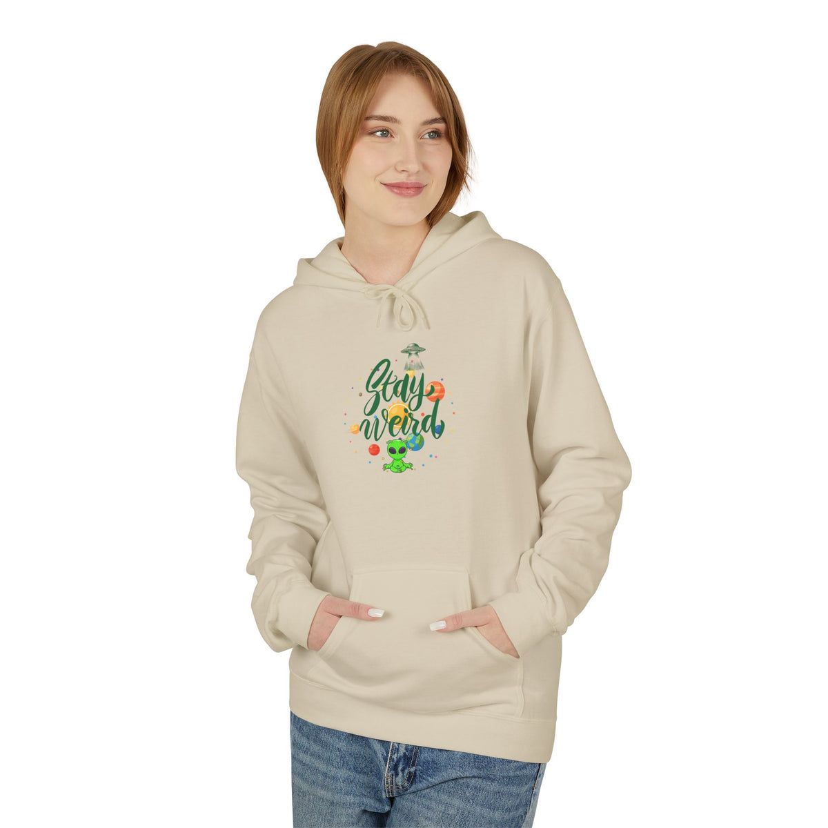 Stay weird Classic Alien Hoodie