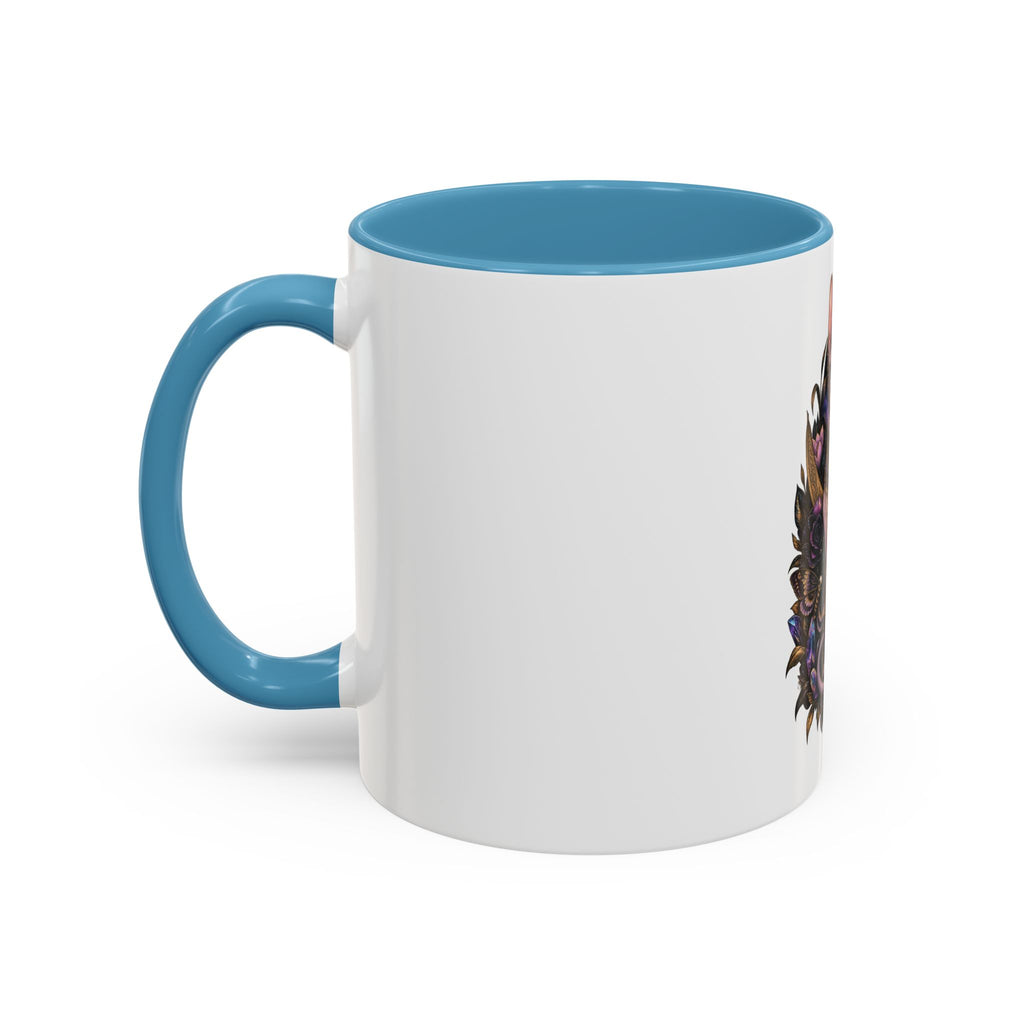 Mystic Sphynx Cat Coffee Mug — Magical Moon & Floral Accent (11/15 oz)