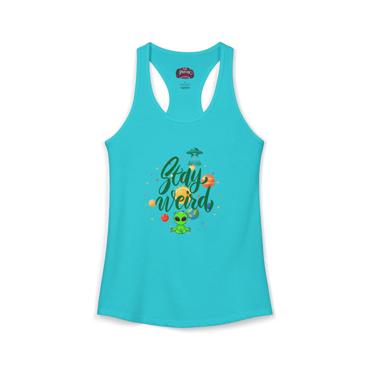 Stay Weird Alien Graphic Tank