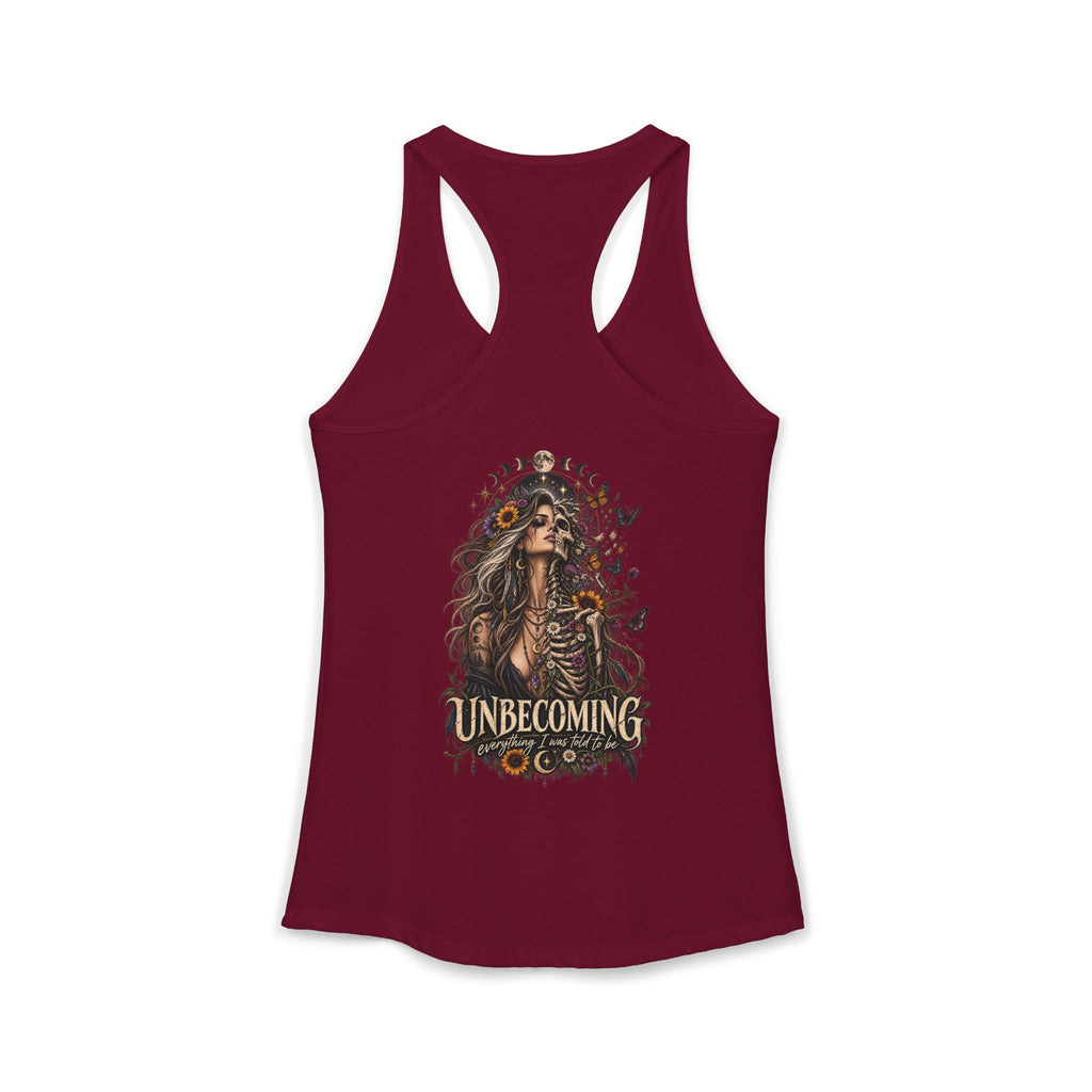 Unbecoming Woman Skeleton Gothic Tank