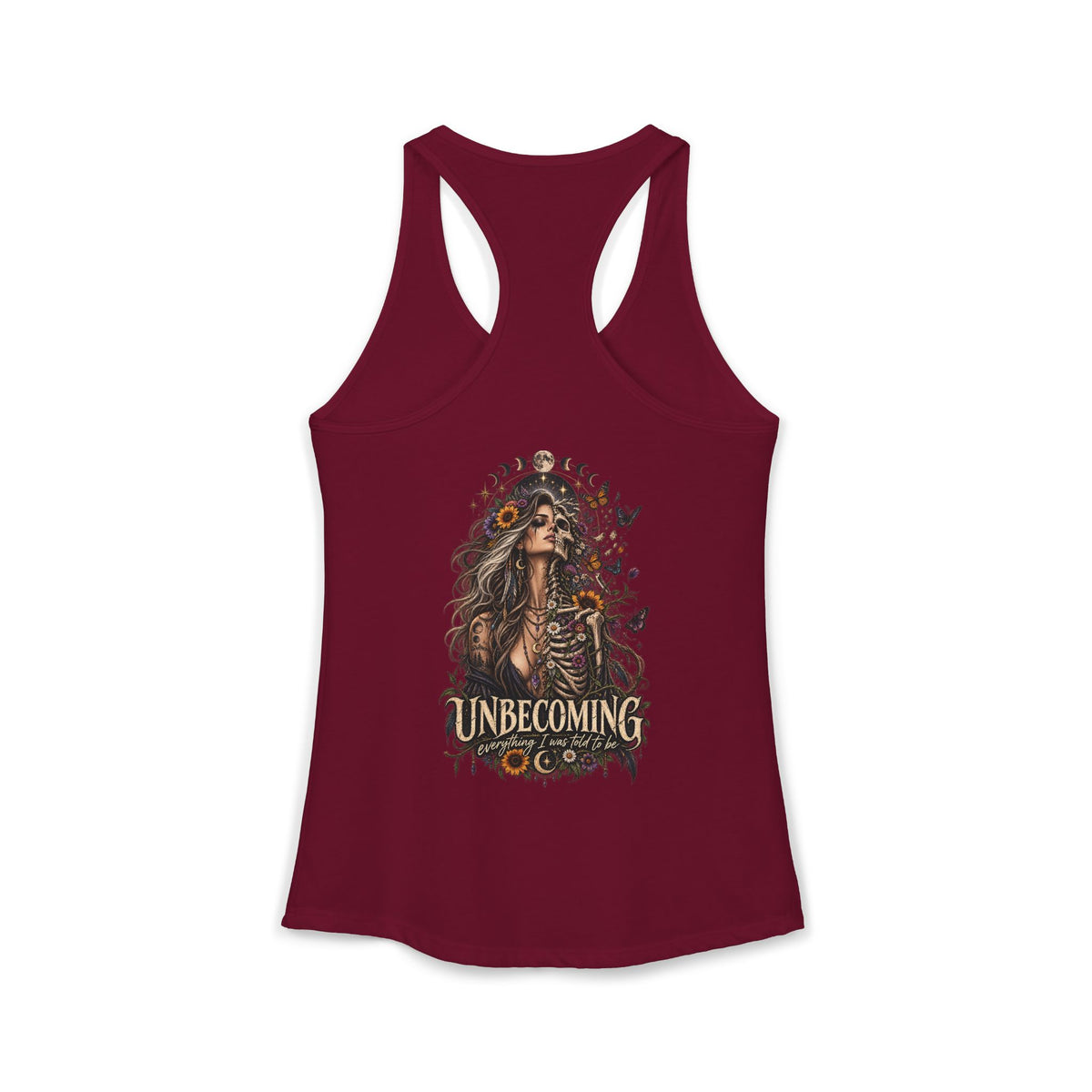 Unbecoming Woman Skeleton Gothic Tank