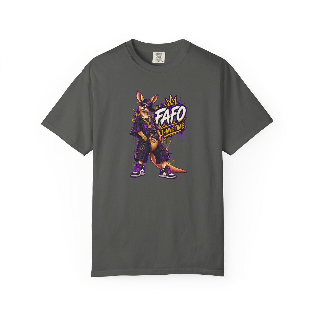 FAFO Kangaroo Graphic T-Shirt — Streetwear Retro Animal Design