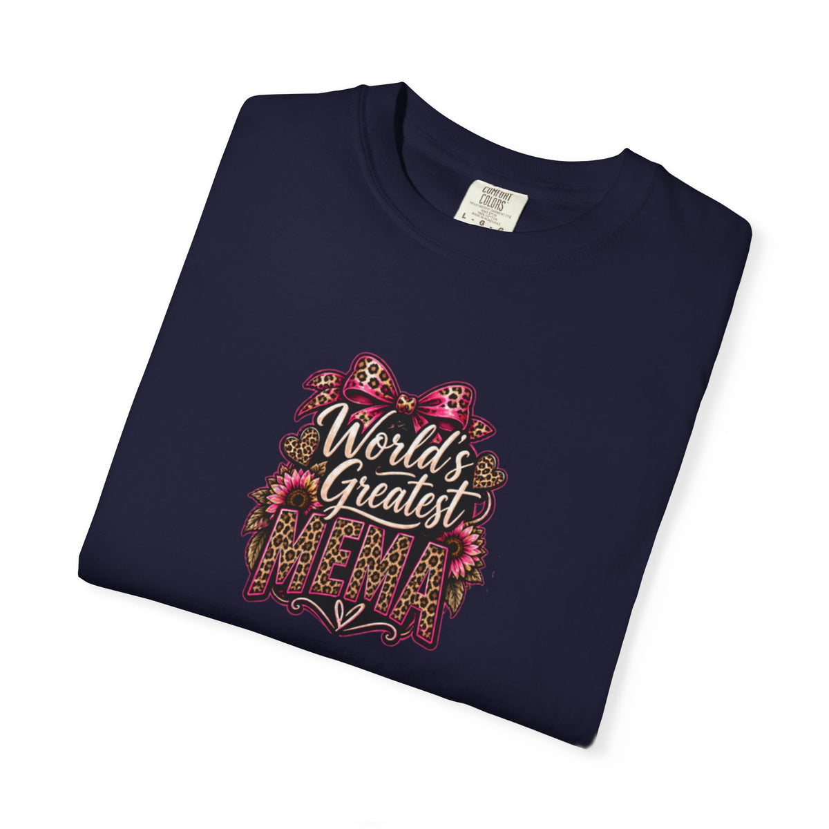 T-Shirt — "World's Greatest Mama" Floral Graphic Tee