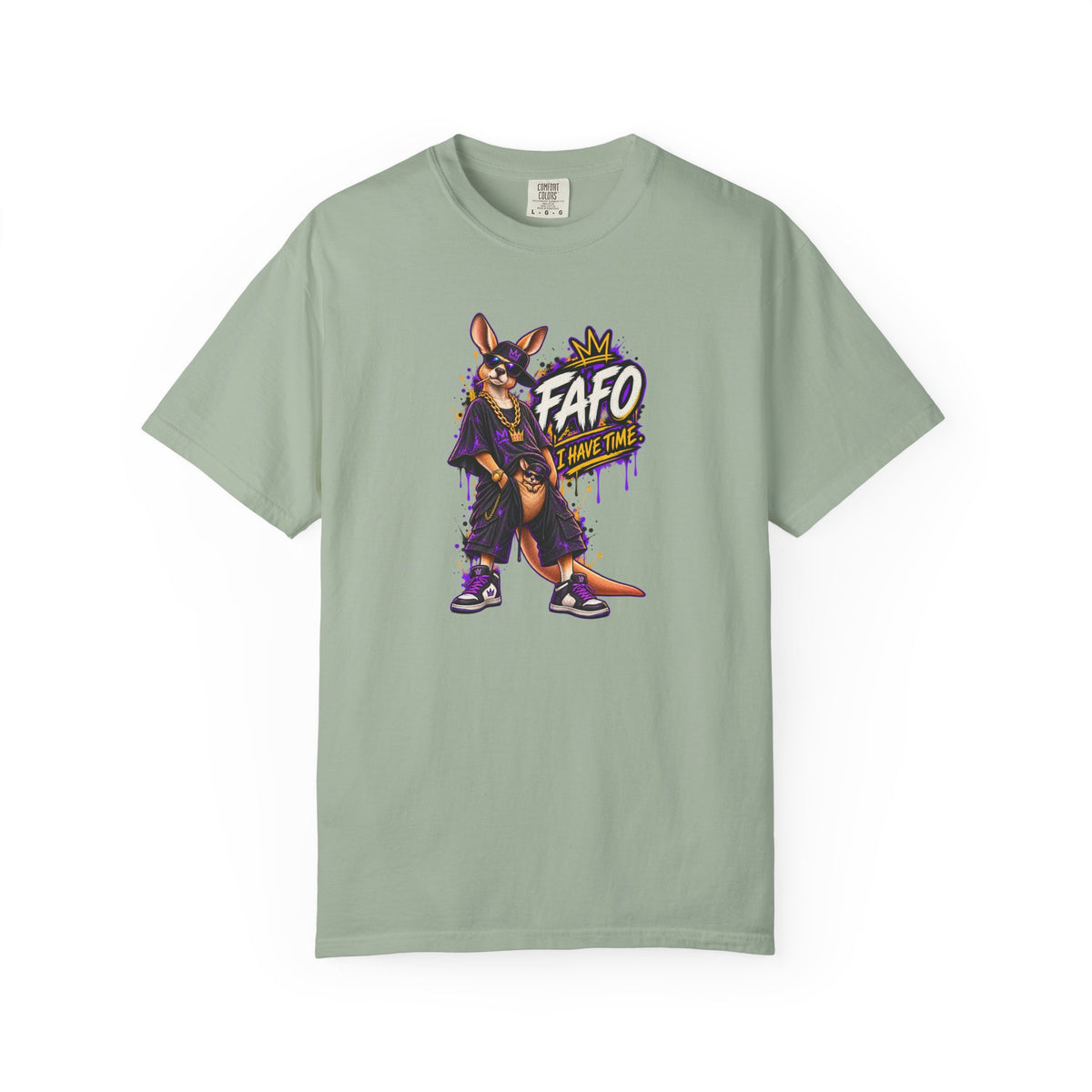 FAFO Kangaroo Graphic T-Shirt — Streetwear Retro Animal Design