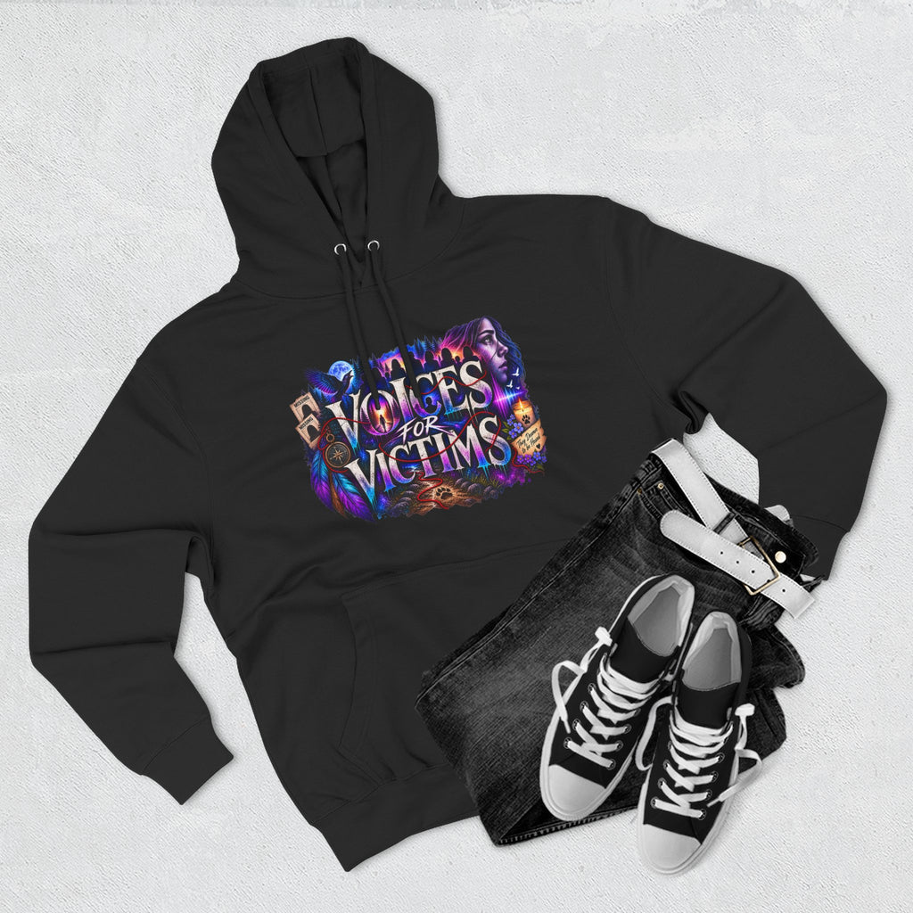 Voices for Victims Graphic Hoodie — Support & Awareness Pullover