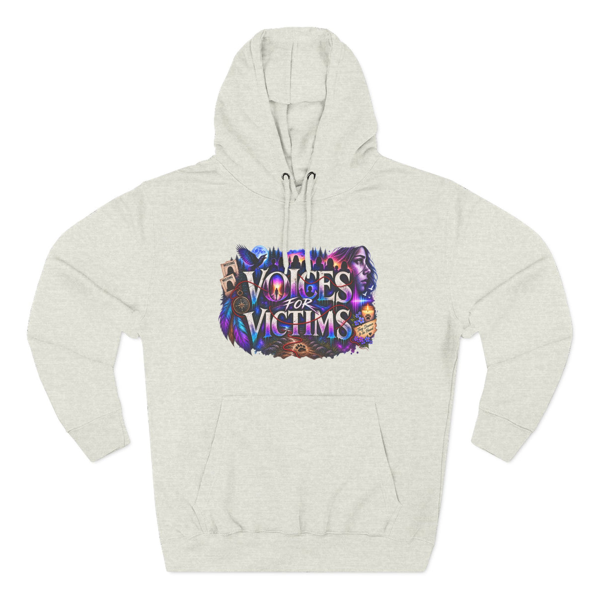 Voices for Victims Graphic Hoodie — Support & Awareness Pullover
