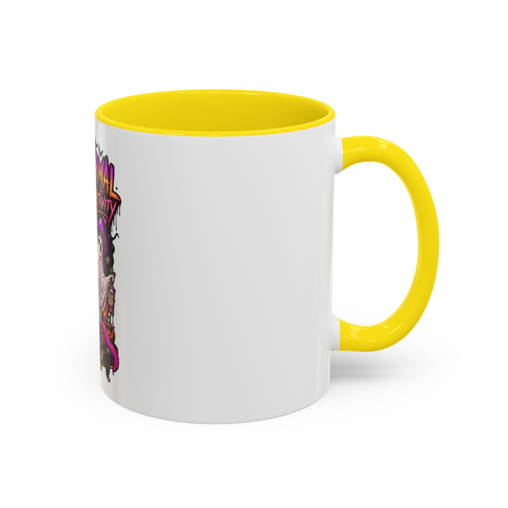 Coffee Mug — 'Paranormal Activity' Ghost Pole Dancing Halloween Accent Mug (11/15oz)