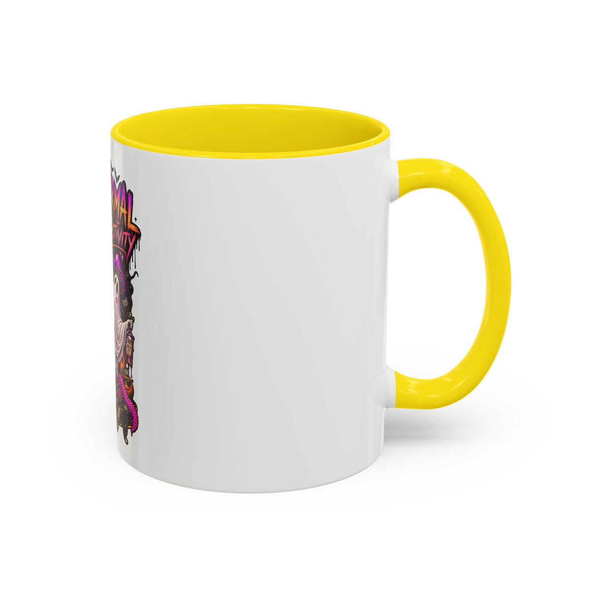Coffee Mug — 'Paranormal Activity' Ghost Pole Dancing Halloween Accent Mug (11/15oz)