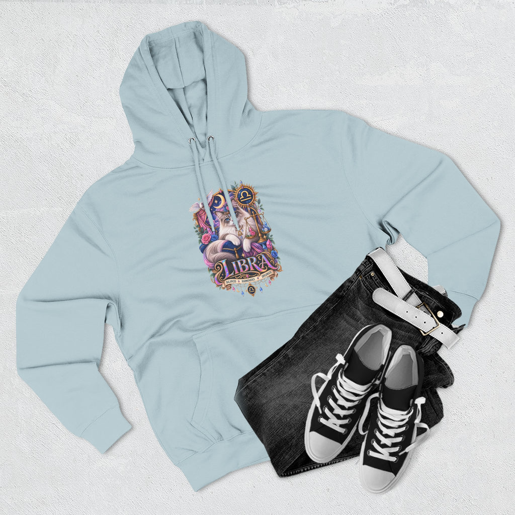 Libra Zodiac Hoodie — Persian Artistic Astrological Sign Sweatshirt