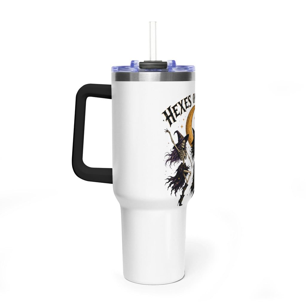 Hexes On My Exs 40oz Tumbler — Witch Moon Vacuum Insulated Travel Mug