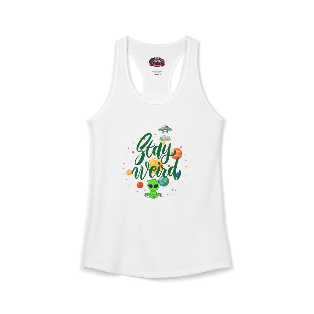 Stay Weird Alien Graphic Tank