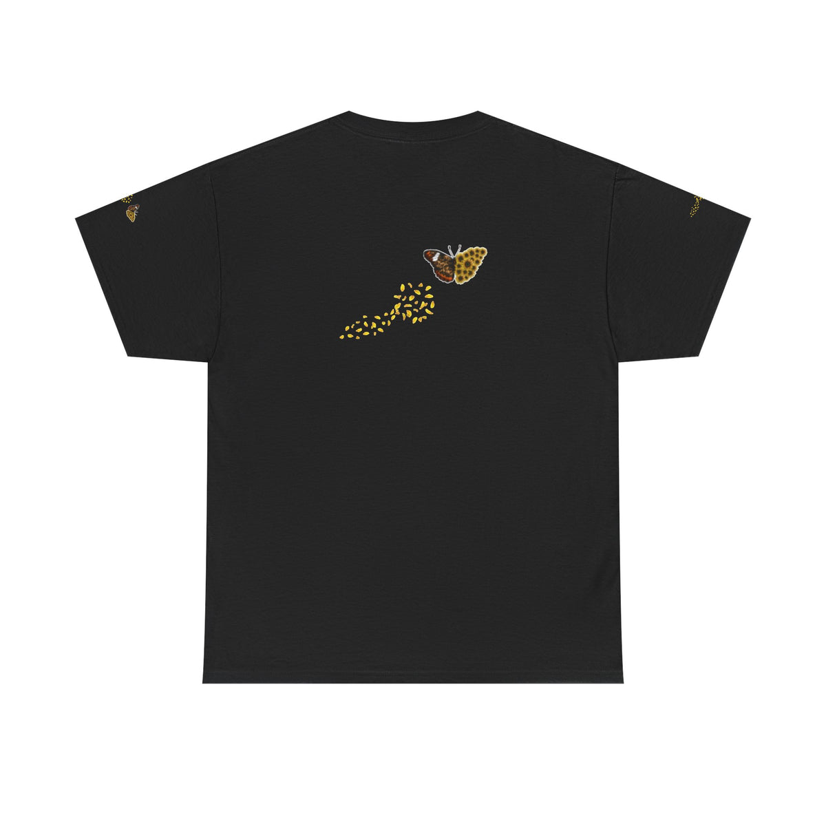 Sunflower Kitten Tee | Butterfly Accent, Floral Cat Shirt