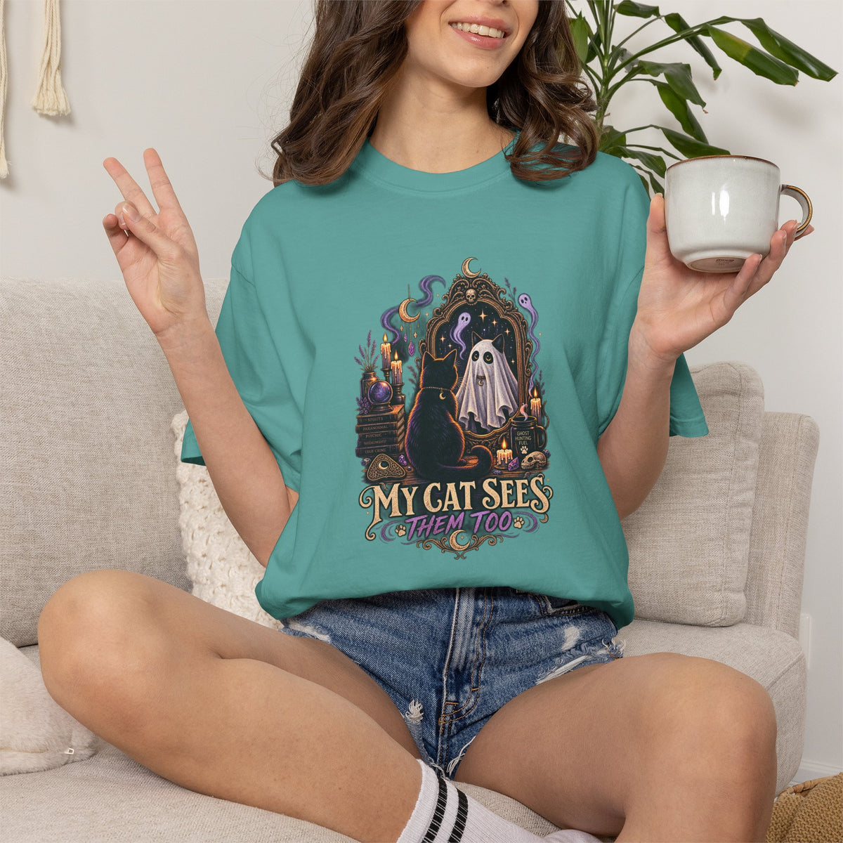 My Cat Sees Ghosts T-Shirt